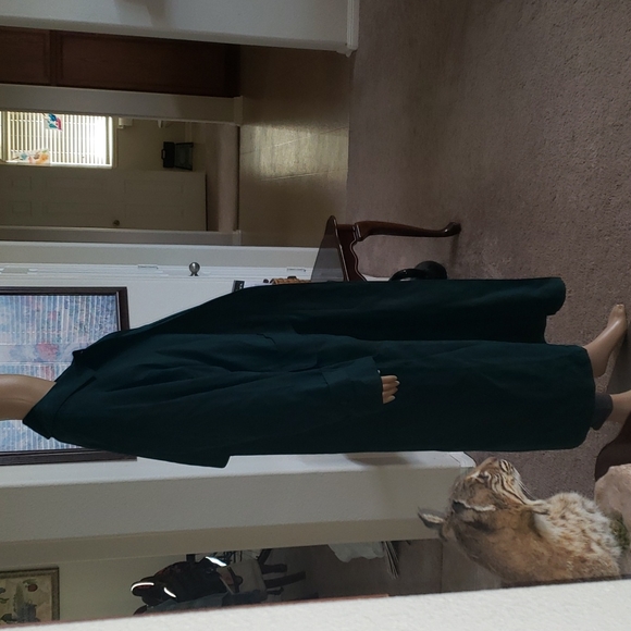 London Fog L green luxe all season trench coat removable lining - Picture 7 of 17